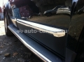 Накладки на двери с хромом Renault Duster 2012 (комплект 4 шт) M001