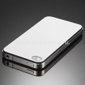 Наклейка на iPhone 4 и 4S SGP Skin Guard Leather Set Package, цвет white (SGP06770)