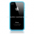 Оригинальный бампер для iPhone 4 и 4S Apple Bumper, цвет голубой (MC670ZM/B)