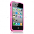 Оригинальный бампер для iPhone 4 и 4S Apple Bumper, цвет розовый (MC669ZM/B)