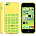 Оригинальный силиконовый чехол на заднюю крышку iPhone 5C Apple iPhone 5C Case, цвет yellow (MF038ZM/A)
