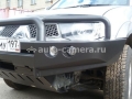 Передний силовой бампер для Mitsubishi L200 2006- с оптикой