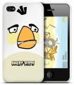 Пластиковый чехол для iPhone 4/4S Gear4 Angry Birds Hard Plastic Case, цвет белый (ICAB405)