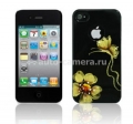 Пластиковый чехол для iPhone 4/4S iCover Butterfly, цвет Daisy Black (IP4-HP-BD/BK)