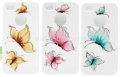 Пластиковый чехол для iPhone 4/4S iCover Pure Butterfly, цвет White/Gold (IP4-HP/W-PB/G)