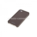 Пластиковый чехол для iPhone 4S Jekod, цвет коричневый
