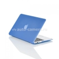 Пластиковый чехол для Macbook Air 13" Barey Cristal Hard Case, цвет бирюзовый матовый (B/C-MA13-Cn-Mt-Pl2)