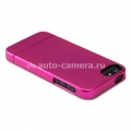 Пластиковый чехол на заднюю крышку для iPhone 5 / 5S Incase Metallic Slider Case, цвет Pop Pink ( CL69043)