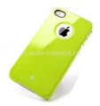 Пластиковый чехол на заднюю крышку iPhone 4 и 4S SGP Ultra Thin Air Pastel Series, цвет лайм (SGP08385)