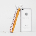 Пластиковый чехол на заднюю крышку iPhone 4 и 4S TidyTilt Smart Cover, цвет оранжевый (TT1ORANGE)