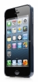 Пластиковый чехол на заднюю крышку iPhone 5 / 5S Capdase Karapace Jacket Finne DS, цвет clear/black (KPIH5-F401)