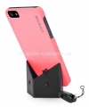 Пластиковый чехол на заднюю крышку iPhone 5 / 5S Capdase Karapace Jacket Touch, цвет orchid pink (KPIPT5-T10F)