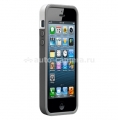Пластиковый чехол на заднюю крышку iPhone 5 / 5S Case Mate POP! ID, цвет white/titanium grey (CM022406)