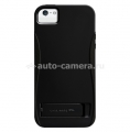 Пластиковый чехол на заднюю крышку iPhone 5 / 5S Case Mate POP! with Stand, цвет black/black (CM022370)