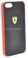 Пластиковый чехол на заднюю крышку iPhone 5 / 5S Ferrari Hard Scuderia, цвет Black (FESCHCP5BL)