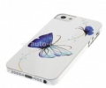 Пластиковый чехол на заднюю крышку iPhone 5 / 5S iCover NABI, цвет White/Blue (IP5-HP/W-NB/BL)