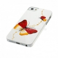 Пластиковый чехол на заднюю крышку iPhone 5 / 5S iCover NABI, цвет White/Red (IP5-HP/W-NB/R)
