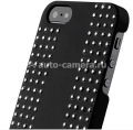 Пластиковый чехол на заднюю крышку iPhone 5 / 5S PURO "Rock" w/Round Studs, цвет black (IPC5ROCK1BLK)