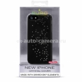 Пластиковый чехол на заднюю крышку iPhone 5 / 5S PURO Swarovski Crystal Cover Galaxy 84 кристалла, цвет black (IPC5CRYBLKSW3)