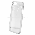 Пластиковый чехол на заднюю крышку iPhone 5 / 5S PURO Swarovski Crystal Cover Rain 220 кристаллов, цвет clear (IPC5CRYTRSW3)