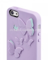 Пластиковый чехол на заднюю крышку iPhone 5 / 5S Switcheasy Kirigami, цвет Lavender Wings (SW-BUTKI5-PU)