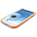 Пластиковый чехол на заднюю крышку Samsung Galaxy S3 (i9300) SGP Ultra Thin Air Series, цвет оранжевый (SGP09227)
