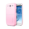 Пластиковый чехол на заднюю крышку Samsung Galaxy S3 (i9300) SGP Ultra Thin Air Series, цвет розовый (SGP09225)