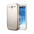 Пластиковый чехол на заднюю крышку Samsung Galaxy S3 (i9300) SGP Ultra Thin Air Series, цвет золотистый (SGP09229)