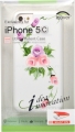 Пластиковый чехол-накладка для iPhone 5C iCover Vintage Rose, цвет White/Purple (IPM-HP/W-VR/PP)