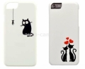 Пластиковый чехол-накладка для iPhone 6 iCover Cats Silhouette 43 (IP6/4.7-DEM-SL43)