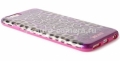 Пластиковый чехол-накладка для iPhone 6 Puro Just Cavalli Python Leopard Antishock, цвет Pink (JCIPC647PYLEOPNK)