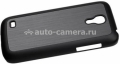 Пластиковый чехол-накладка для Samsung Galaxy S4Mini (i9190) iCover Hairlaine, цвет Black/Black (GS4M-CPH-RBK/BK)