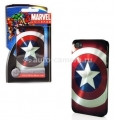 Полиуретановый чехол на заднюю крышку iPhone 4 и 4S Marvel Captain America Shield (IP-1414)