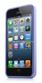 Полиуретановый чехол на заднюю крышку iPhone 5 / 5S Capdase Soft Jacket Lamina Tinted, цвет blue (SJIH5-L203)