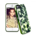 Полиуретановый чехол на заднюю крышку iPhone 5 / 5S PURO Army Fluo Cover, цвет зеленый (IPC5ARMYFLUO3)