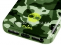 Полиуретановый чехол на заднюю крышку iPhone 5 / 5S PURO Army Fluo Cover, цвет зеленый (IPC5ARMYFLUO3)