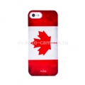 Полиуретановый чехол на заднюю крышку iPhone 5 / 5S PURO Flag Cover, цвет Canada (IPC5CANADA1)