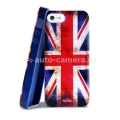 Полиуретановый чехол на заднюю крышку iPhone 5 / 5S PURO Flag Cover, цвет UK (IPC5UK1)