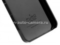 Полиуретановый чехол на заднюю крышку iPhone 5 / 5S PURO Metal Cover, цвет черный (IPC5METALBLK)