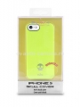Полиуретановый чехол на заднюю крышку iPhone 5 / 5S PURO Skull Cover, цвет желтый (IPC5SKULLYEL)