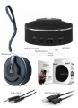 Портативная акустическая система для iPhone, iPod, iPad, Samsung и HTC iSound Hang On Bluetooth Speaker with Microphone, цвет черный (5298)