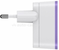 Сетевое зарядное устройство для iPhone, iPod, iPad, Samsung, HTC Belkin USB Home Charger, цвет Purple (F8J052VFPUR)