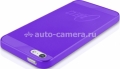Силиконовый чехол на заднюю крышку iPhone 5 / 5S Itskins ZERO.3, цвет purple (APH5-ZERO3-PRPL)
