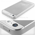 Силиконовый чехол на заднюю крышку iPhone 5 / 5S Itskins ZERO.3, цвет white (APH5-ZERO3-WITE)