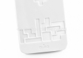 Силиконовый чехол на заднюю крышку iPhone 5 / 5S PURO Easy Chic Geometric Tetris Cover, цвет white (IPC5GEO1WHI)