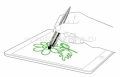 Стилус-ручка для iPad, iPhone, Samsung и HTC Promate iPen4, цвет Silver