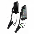 Универсальный автомобильный держатель для iPhone, Samsung и HTC Merlin Car Holder with Charger с автомобильным зарядным устройством, цвет Black