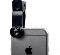Универсальный объектив для iPhone и других смартфонов Universal clip 3-in-one Photo Lens 0.4x, цвет Black