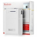 Универсальный внешний аккумулятор для iPod, iPhone Samsung и HTC Yoobao Magic Box Power Bank 10400 mAh, цвет белый (YB-645pro)