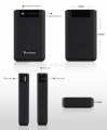Универсальный внешний аккумулятор для iPod, iPhone, Samsung и HTC Yoobao Magic Box Power Bank 13000 mAh, цвет черный (YB-655Pro)